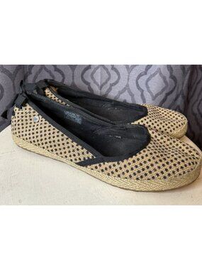 UGG Australia Indah Burlap flats Women’s 8 Polka Dot Closed Toe